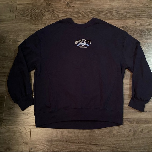 Garage oversized crew neck sweater Hamptons Tennis Club - Picture 6 of 11